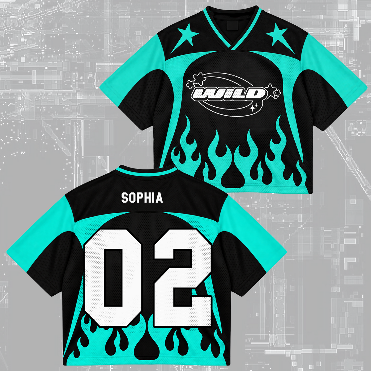 Epic Wild Eyekons Club All Members Heavy Metal Mixed Mesh Jersey For Eyekons