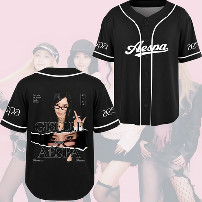 Geek Chic Aespa  Baseball Jersey Gifts For Fans