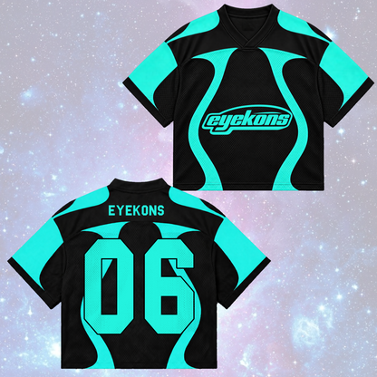 KATSEYE Wild Tour Sporty Purple Mixed Mesh Jersey für EYEKONS