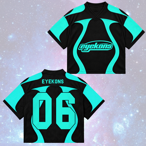 KATSEYE Wild Tour Sporty Purple Mixed Mesh Jersey für EYEKONS