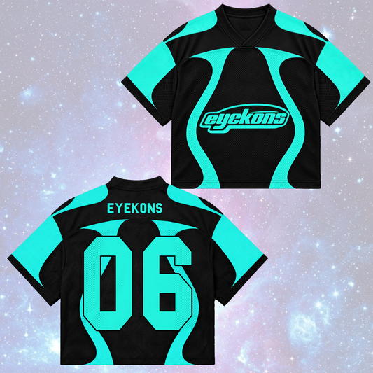 Eerie Teal Eyekons The Wildworld Tour Pastel Sporty Mixed Mesh Jersey Fan Edition