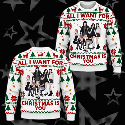 All I Want for Christmas Is You I.V.E Ugly Sweater Gift For Dive