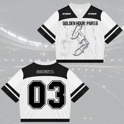 Dramatic Golden Hour Part 6 ATEEZ Mixed Mesh Jersey For Atiny