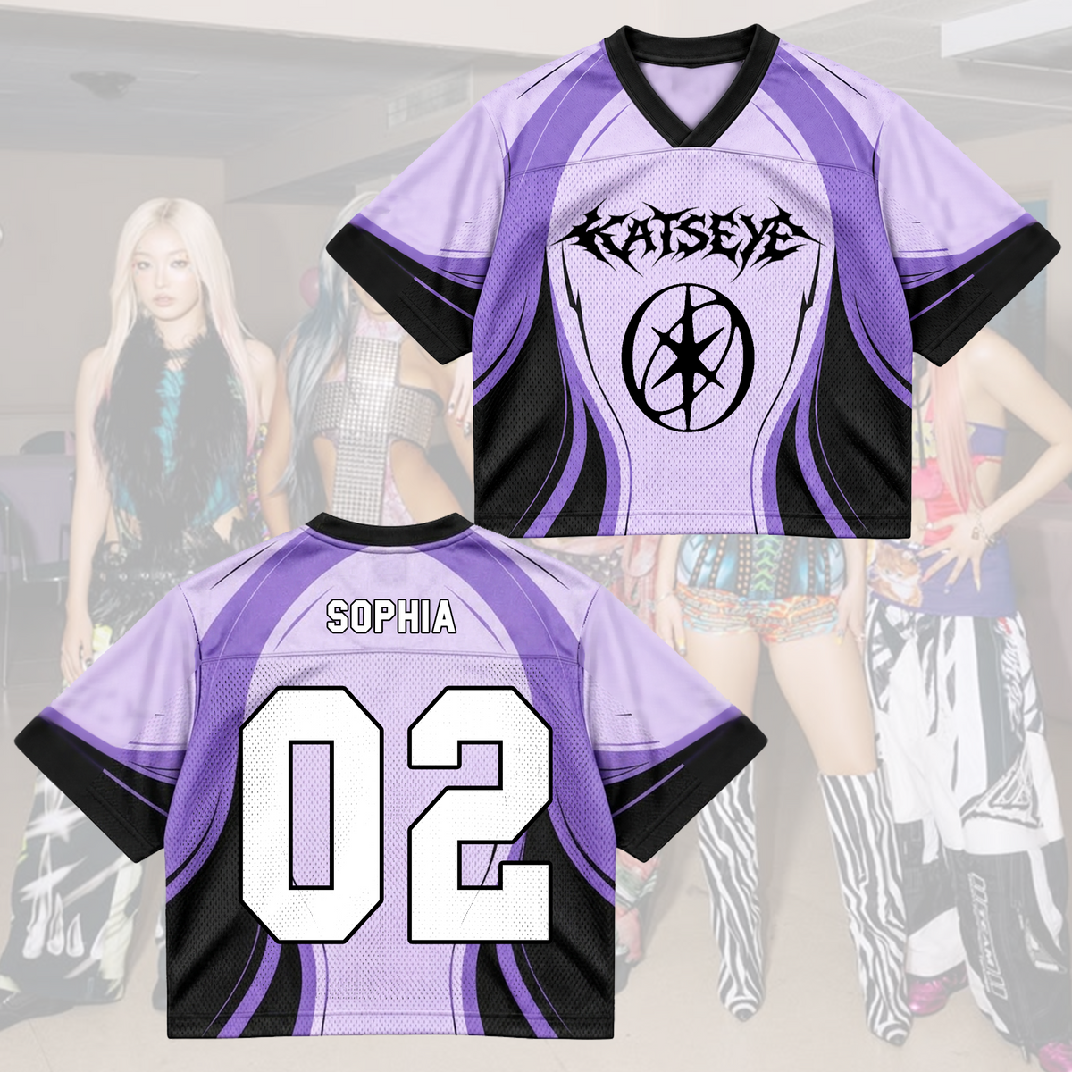 KATSEYE Comeback Heavy Metal Mixed Mesh Jersey For EYEKONS