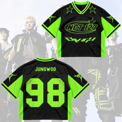 NCT 127 00 Blingy Album Futuristic Cyber Mixed Mesh Jersey Gift For Fans