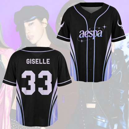 Ethereal Aespa Synk Complexity Tour Baseball Jersey Gift For Fans
