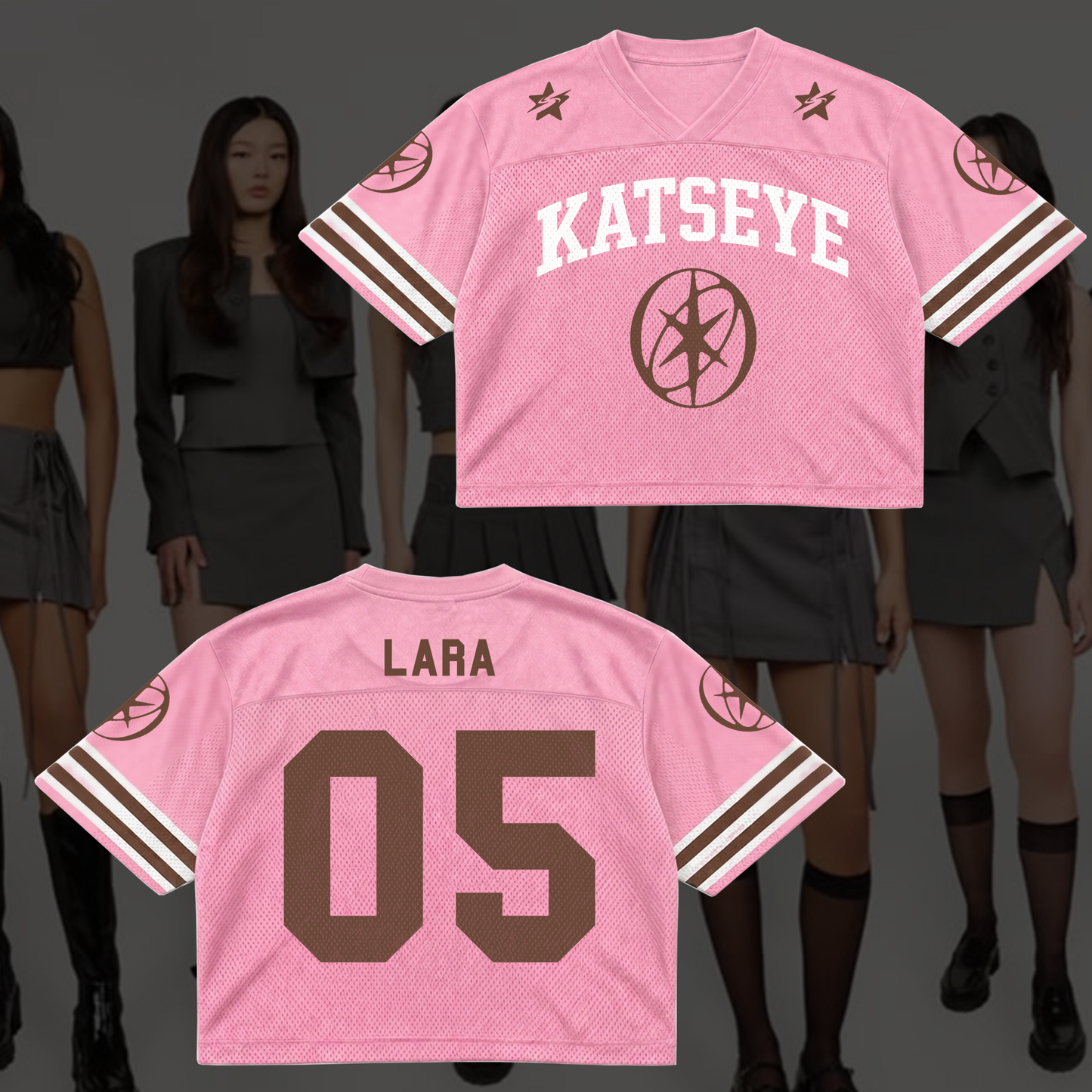 Magnificent KATSEYE Pink Mesh Jersey The Wildworld Tour Gift for Fan
