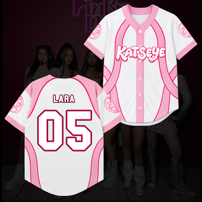 Candy Pink Katseye Wildworld Tour Baseball Jersey Gift For Fans