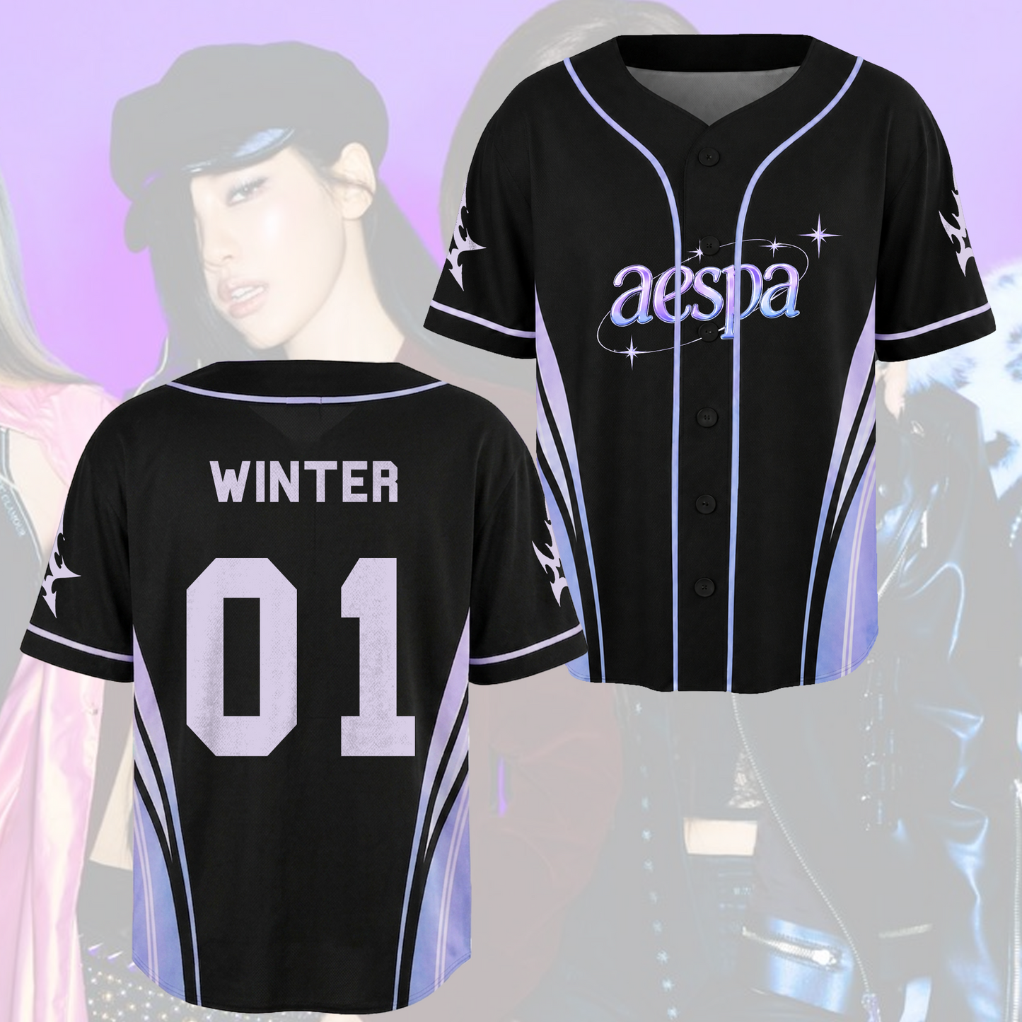 Ethereal Aespa Synk Complexity Tour Baseball Jersey Gift For Fans