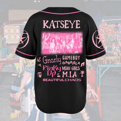 Pinky Up Katseye The Wildworld Tour Baseball Jersey