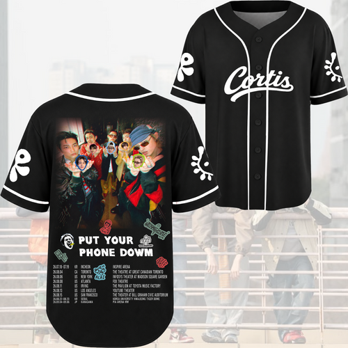 Iconic Cortis Put Your Phone Down Tour Baseball Jersey Coer Edition