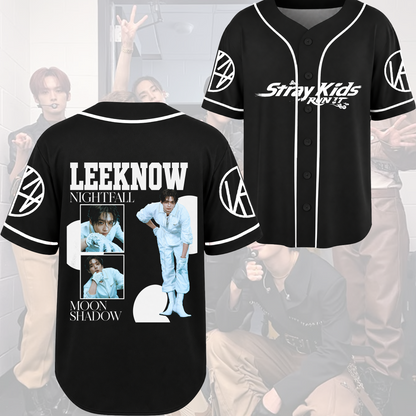 Stray Kids World Tour Urban Spotlight Baseball Jersey Run It Concert Gift For Fans