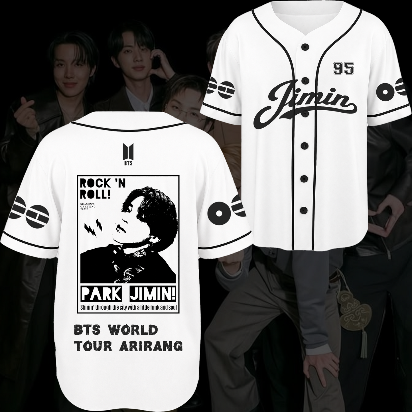 HipHop BTS Arirang World Tour Baseball Jersey Gift For Fans