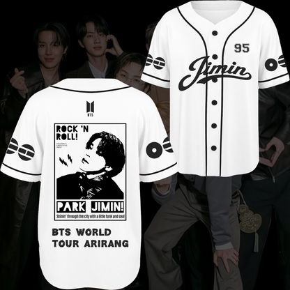 HipHop BTS Arirang World Tour Baseball Jersey Gift For Fans