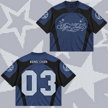 Fierce Paper Tale S.K.Z. Club All Members Futuristic Mixed Mesh Jersey For Stay