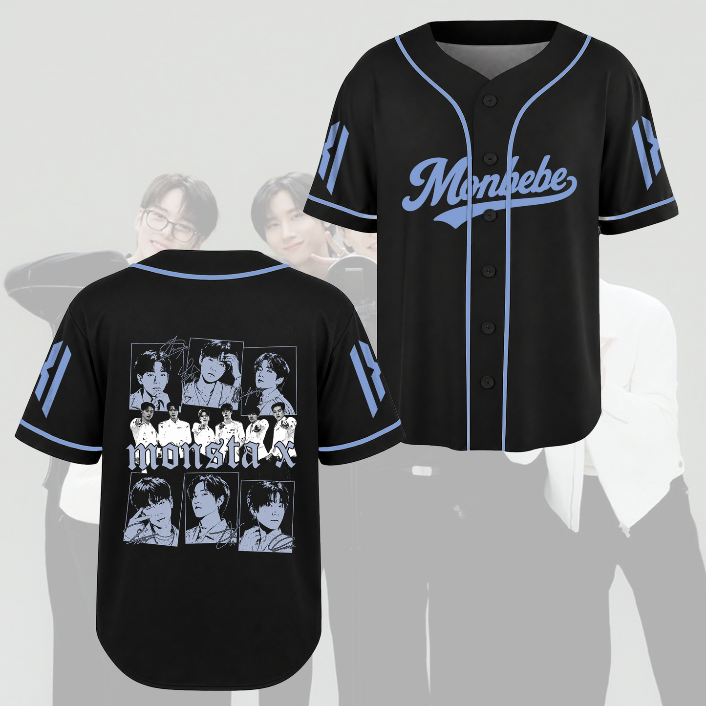 Captivating Monbebe Baseball Jersey MONSTA X Kpop Gift for Fan
