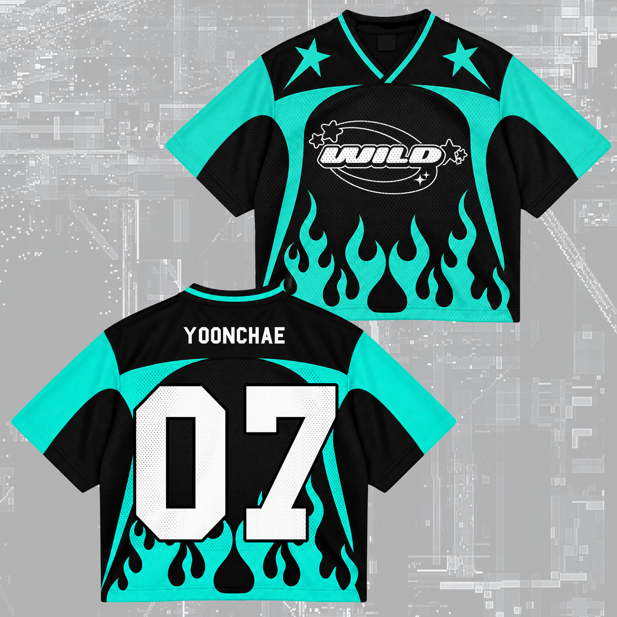 Epic Wild Eyekons Club All Members Heavy Metal Mixed Mesh Jersey For Eyekons