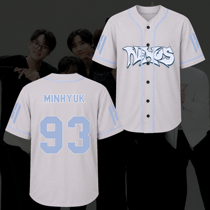 Serene Monsta X The X Nexus Tour Baseball Jersey Fan Gifts