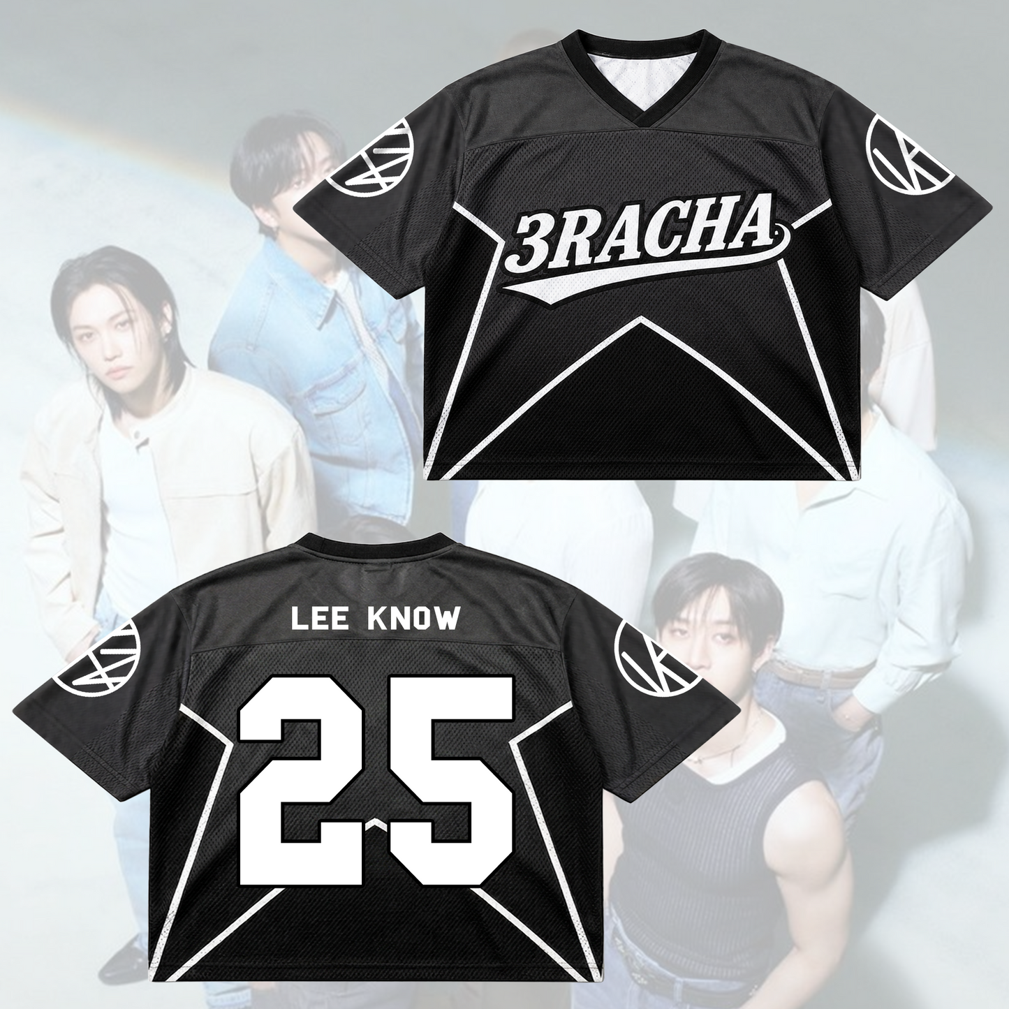 Stray Kids 3RACHA Football Jersey SKZ World Tour Concert Outfit Gift For Fans