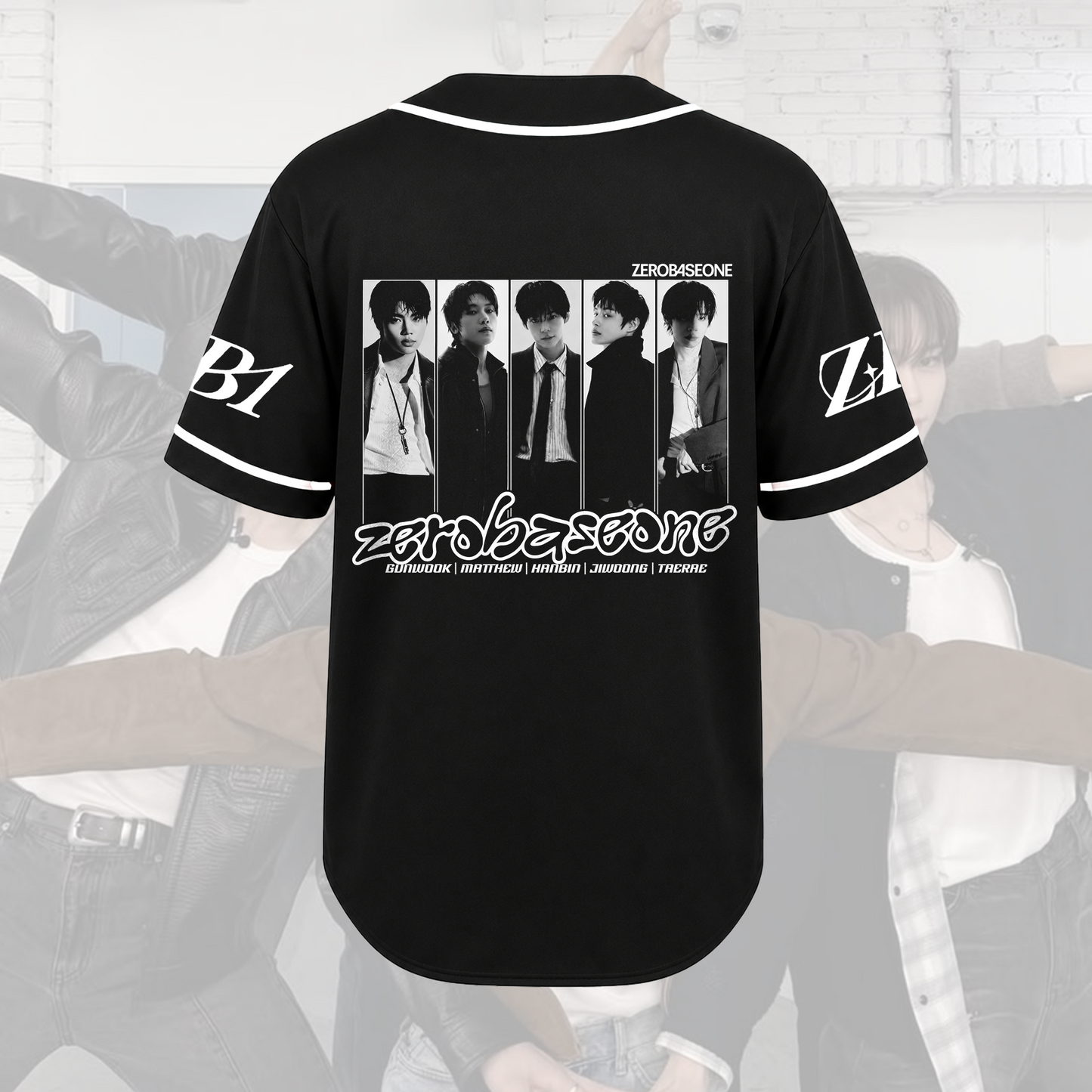 Vintage Zerobaseone Baseball Jersey Retro Concert Gift For Fans