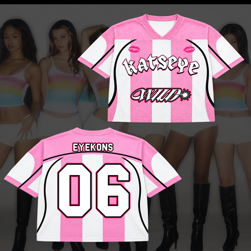 Flirty Katseye Wildworld Tour Mixed Mesh Jersey Gift For Fans