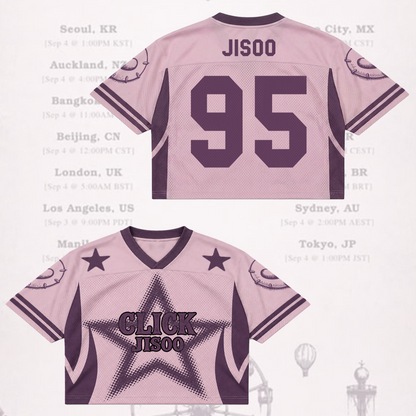 Sporty Jisoo Click Album Mixed Mesh Jersey BLACKPINK Fan Gift for Blink