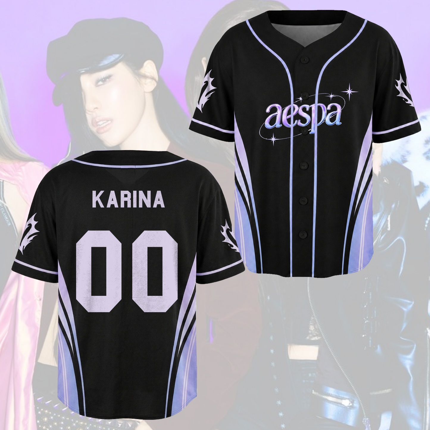 Ethereal Aespa Synk Complexity Tour Baseball Jersey Gift For Fans