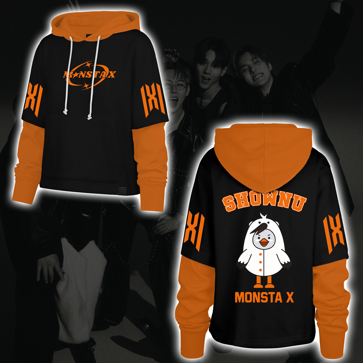 Spooky Stray Kids Wolf Chan Shortstop Hoodie Halloween-Geschenk für Fans