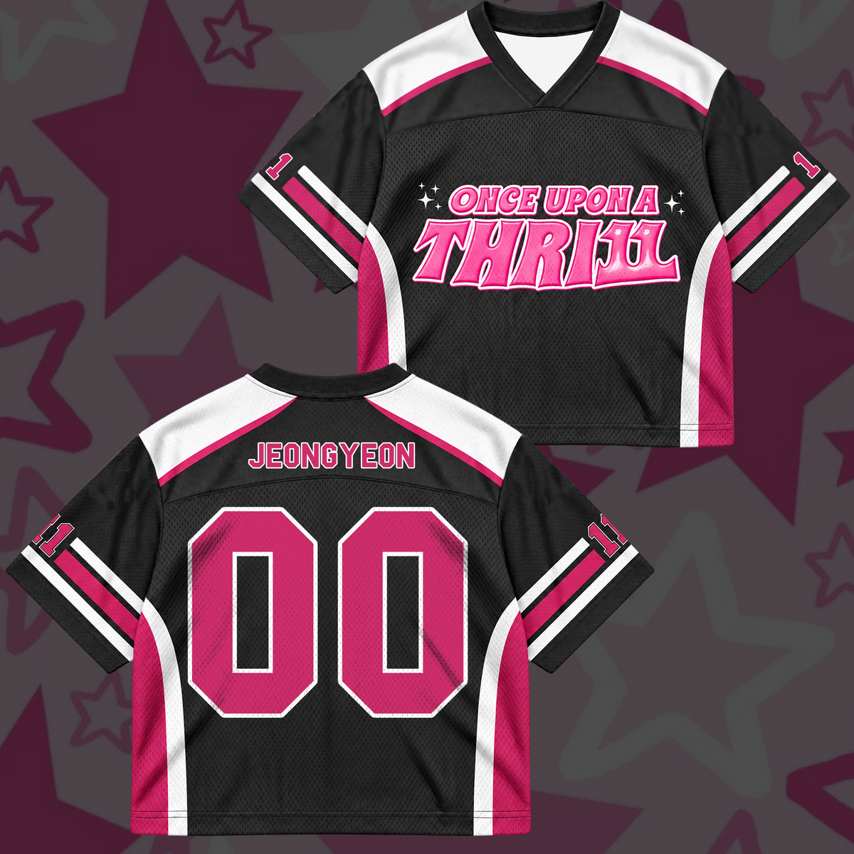 Vibrant TWICE Once Upon A Thr11l 11th Anniversary Cyber Grunge Mix Mesh Jersey For Once