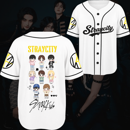 Boom Stray Kids Straycity Concert Baseball Jersey Gift For Fans