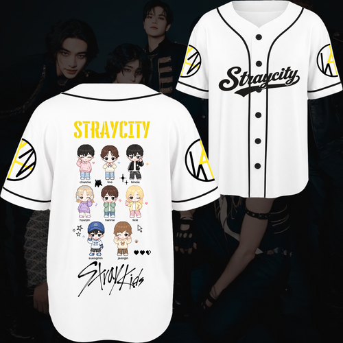 Boom Stray Kids Straycity Concert Baseball Jersey Gift For Fans