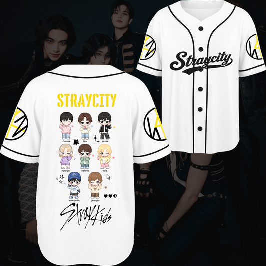 Boom Stray Kids Straycity Concert Baseball Jersey Gift For Fans