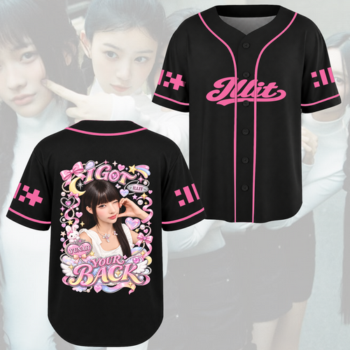 Adorable Illit I Got Your Back Coquette Baseball Jersey For Gllit