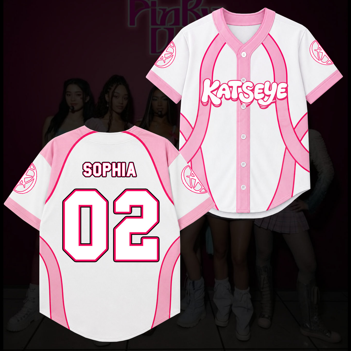Candy Pink Katseye Wildworld Tour Baseball Jersey Gift For Fans