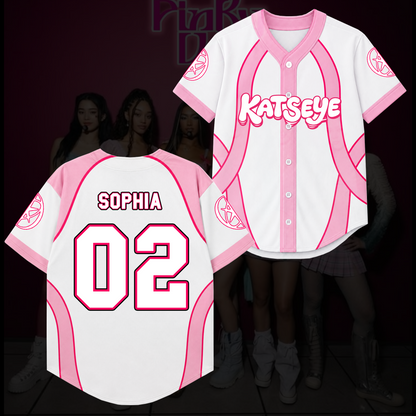Candy Pink Katseye Wildworld Tour Baseball Jersey Gift For Fans