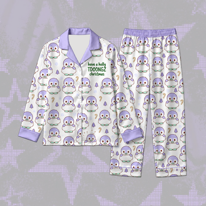 Ethereal Have A Holy TDOONGZ Christmas T.W.I.C.E. Club Mina Myodette Mascot Ugly Christmas Pajama Set For Once
