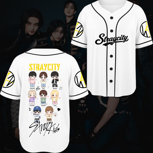 Boom Stray Kids Straycity Concert Baseball Jersey Gift For Fans