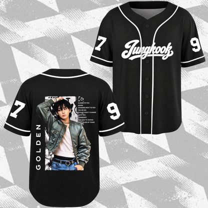 Epic Golden J.K.U.N.G.K.O.O.K. Club All Members Baseball Jersey For Fans