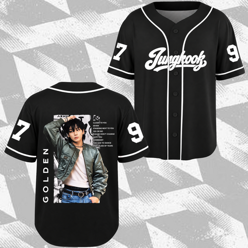 Epic Golden J.K.U.N.G.K.O.O.K. Club All Members Baseball Jersey For Fans