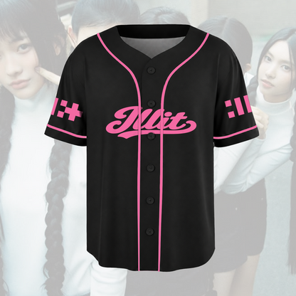 ILLIT I Got Your Back Baseball-Trikot Signatur Retro Merch Geschenk für Fans