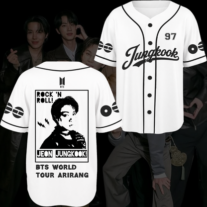 HipHop BTS Arirang World Tour Baseball Jersey Gift For Fans