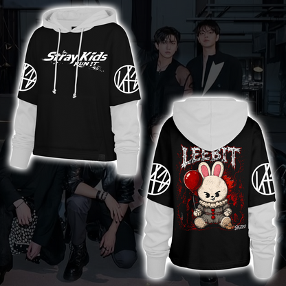 Spooky Stray Kids Wolf Chan Shortstop Hoodie Halloween Gift for Fans