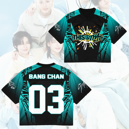 Sporty Stray Kids This & That Mixed Mesh Jersey Gifts For Fans