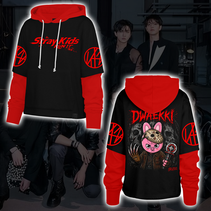 Spooky Stray Kids Wolf Chan Shortstop Hoodie Halloween Gift for Fans