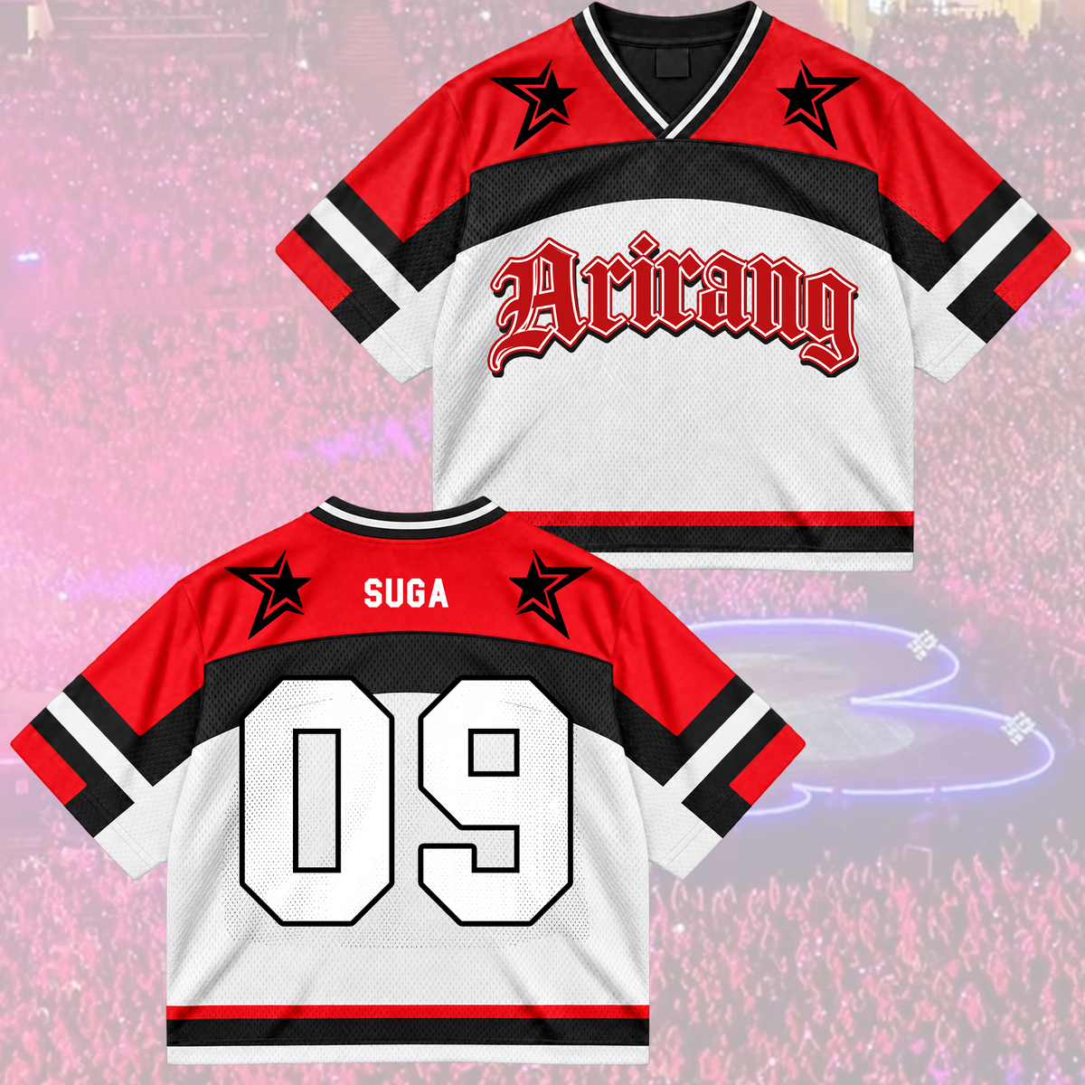 Untamed Arirang Army Club All Members Varsity Athletic Mixed Mesh Jersey For Fans