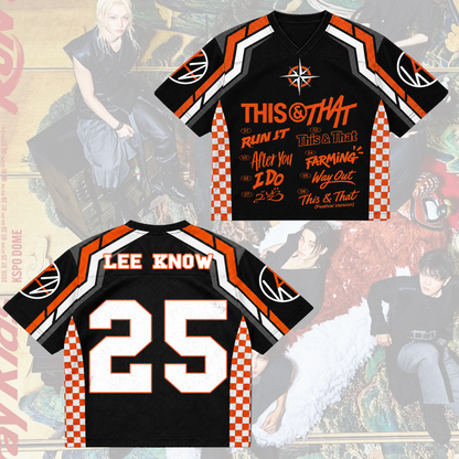 Stray Kids This & That Tracklist Mixed Mesh Jersey Hip Hop Sports Gifts For Fan