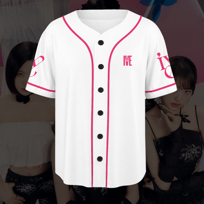 IVE Show What I Am Baseball Jersey Pink Glamour Merch Gift For Fans