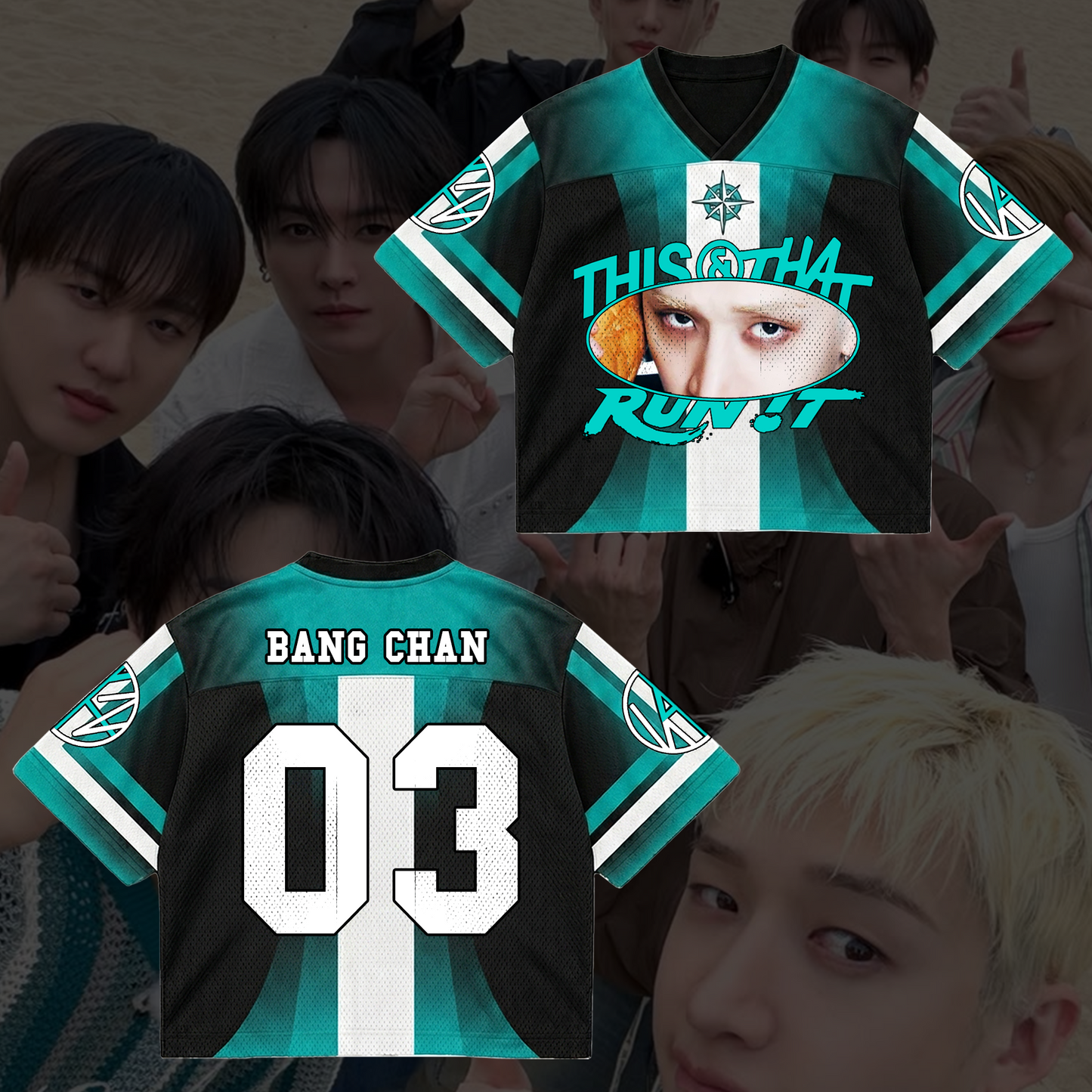 Stray Kids Eye This & That Album Mixed Mesh Jersey Gifts For Stay