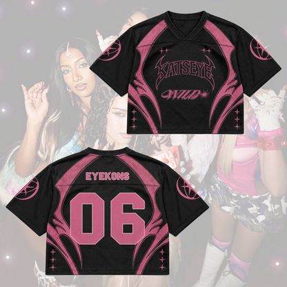 Hot Pink Katseye The Wildworld Tour  Mixed Mesh Jersey Gift For Fans