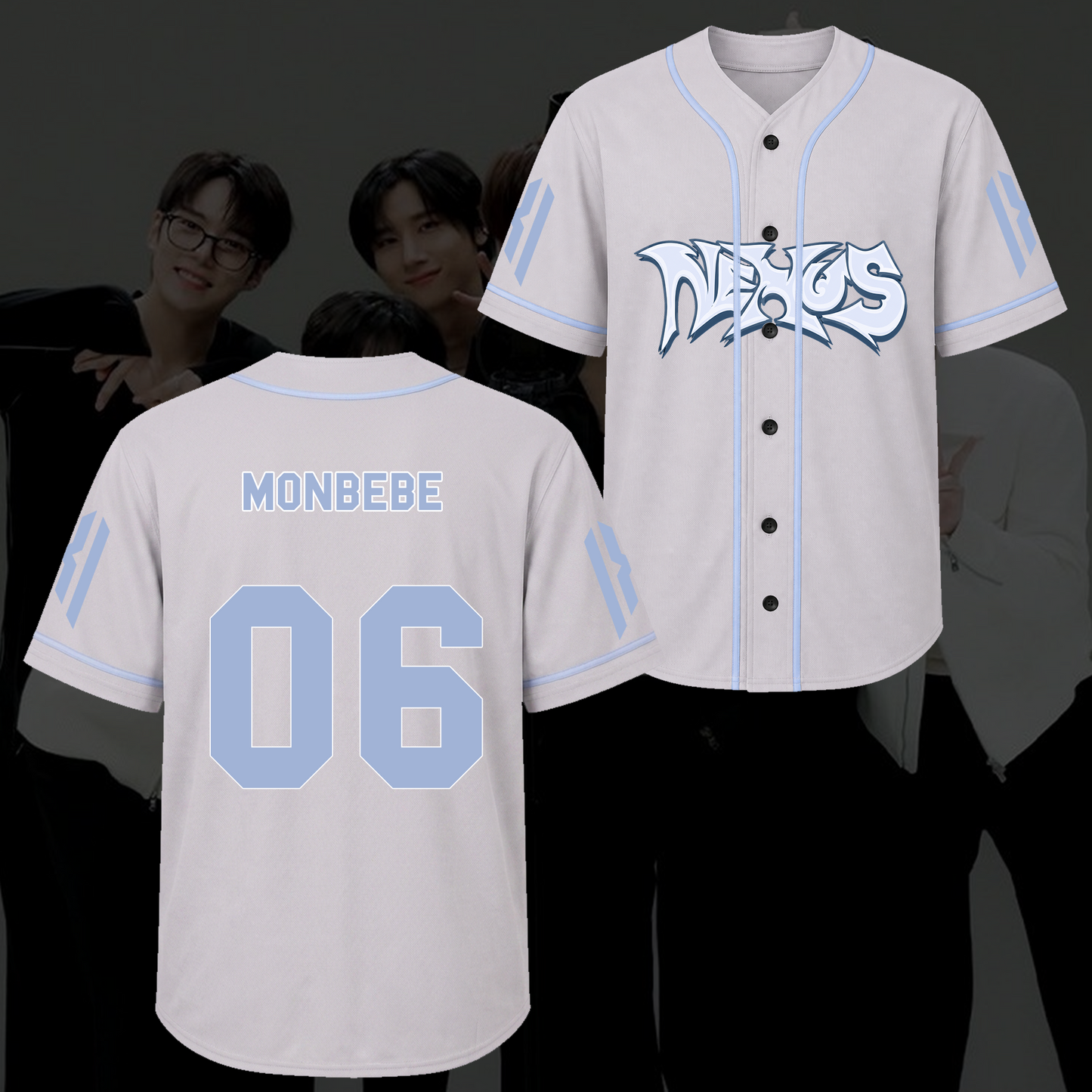 Serene Monsta X The X Nexus Tour Baseball Jersey Fan Gifts